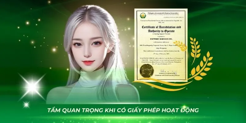 Giấy phép hoạt động giúp bảo vệ quyền lợi và dữ liệu người dùng